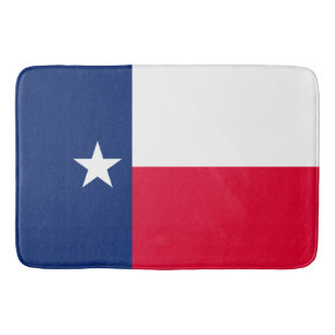 Texas State Flag Design Bathroom Mat