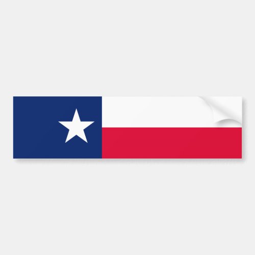 Texas State Flag Design Bumper Sticker