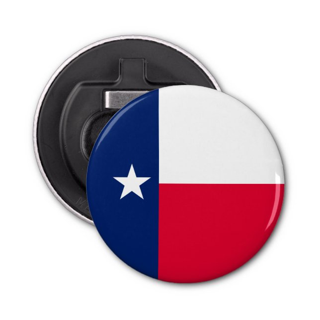 Texas State Flag Design Decor Bottle Opener (Front)