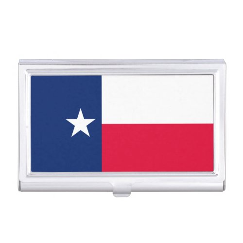 Texas State Flag Design Decor Business Card Case