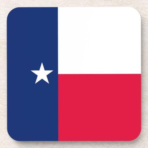 Texas State Flag Design Decor Drink Coaster