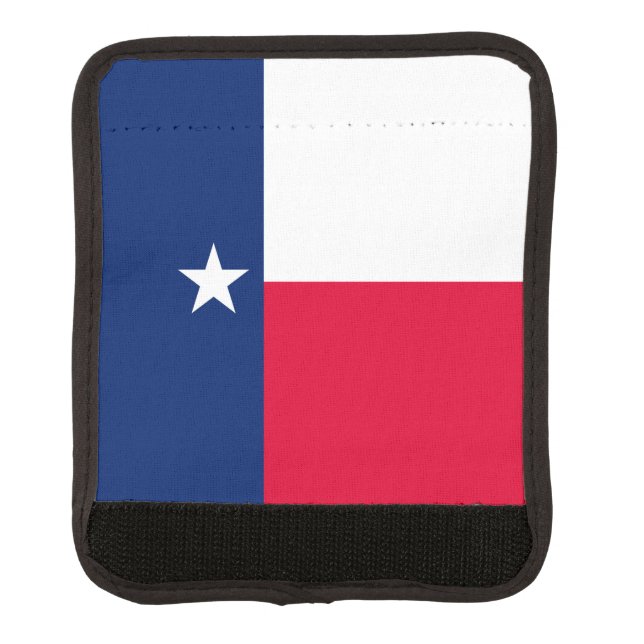 Texas State Flag Design Decor Luggage Handle Wrap (Front)