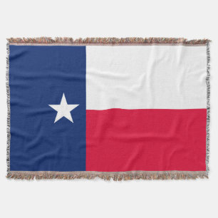 Texas State Flag Design Decor Throw Blanket