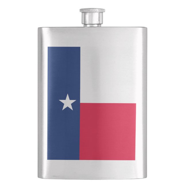 Texas State Flag Design Flask (Front)