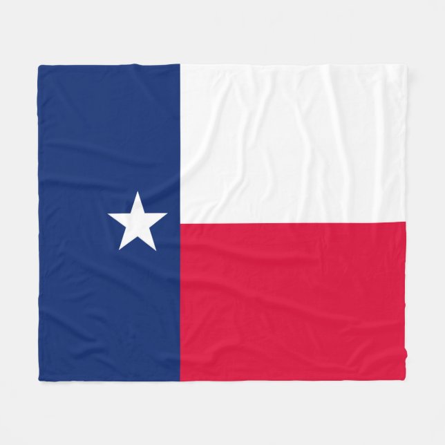 Texas State Flag Design Fleece Blanket (Front (Horizontal))