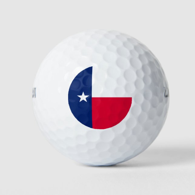 Texas State Flag Design Golf Balls (Front)