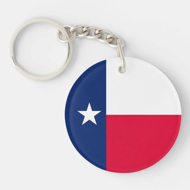 Texas State Flag Design Keychain (Front)