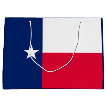 Texas State Flag Design Large Gift Bag by AmericanStyle at Zazzle