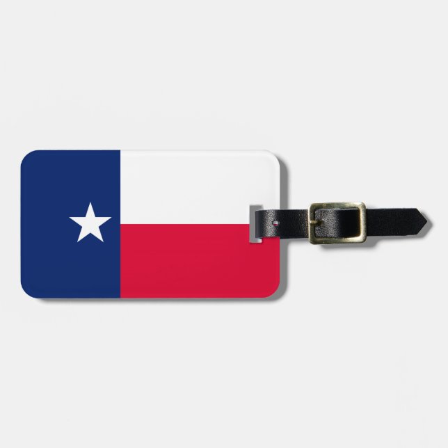 Texas State Flag Design Luggage Tag (Front Horizontal)