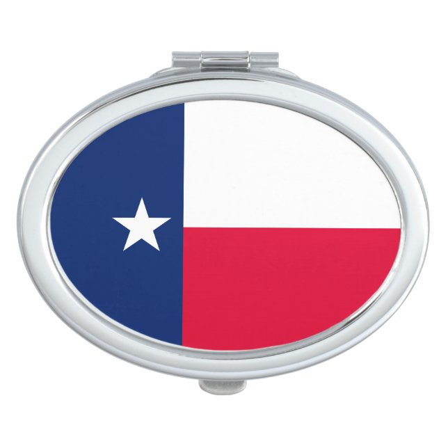 Texas State Flag Design Makeup Mirror (Front)