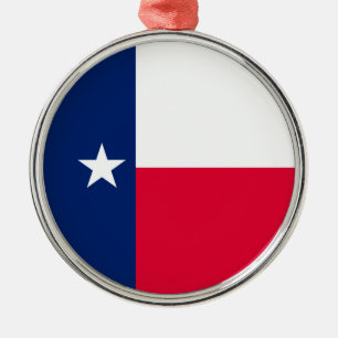 Texas State Flag Design Metal Ornament