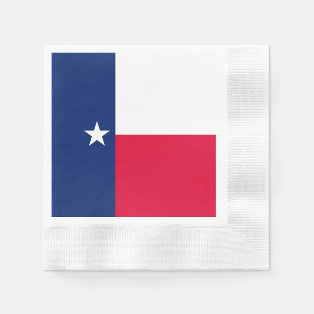Texas State Flag Design Napkins (Front)