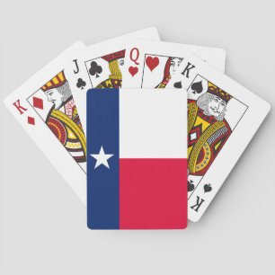 Texas State Flag Design Poker Cards
