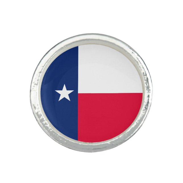 Texas State Flag Design Ring (Front)