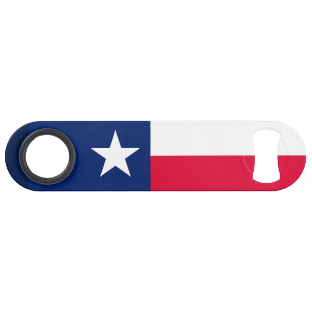 Texas State Flag Design Speed Bottle Opener (Back Horizontal)