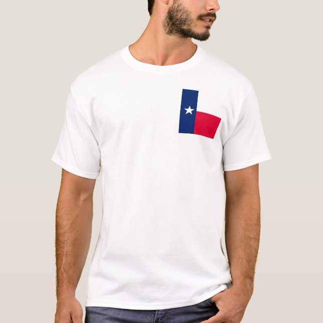 Texas State Flag Design T-Shirt (Front)