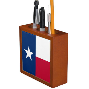 Texas State Flag Desk Organizer