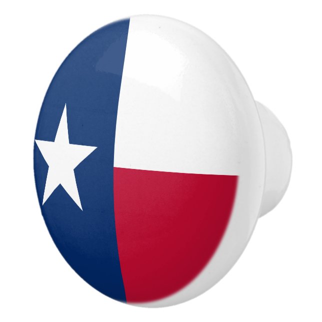Texas state flag door and drawer pull knobs (Right)
