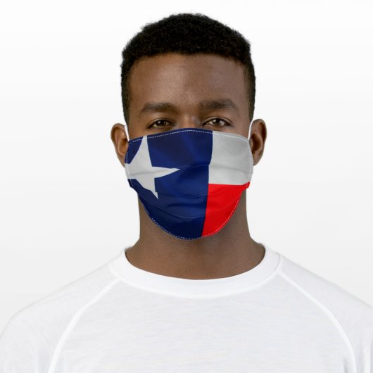 Texas State Flag Face Mask (Worn)