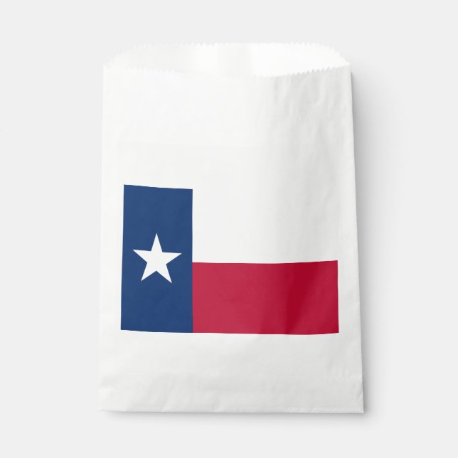 Texas State Flag Favor Bag (Front)