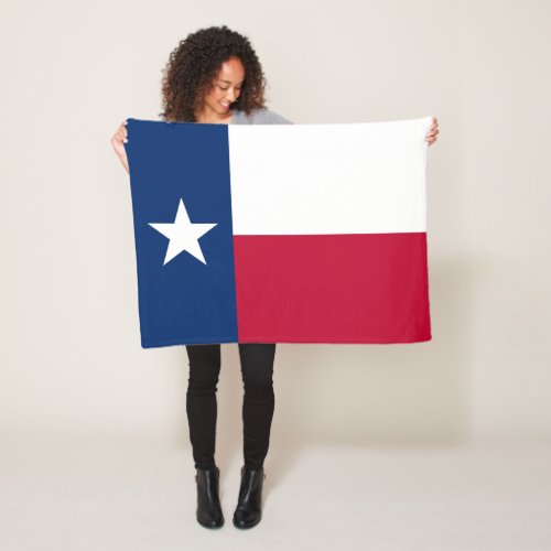 Texas State Flag Fleece Blanket