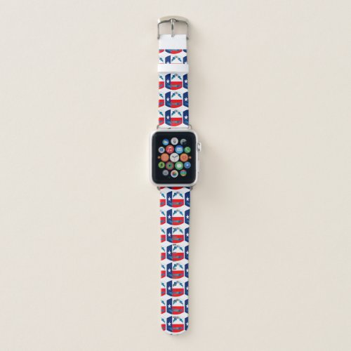 Texas State Flag For Texas Day Warped Apple Watch Band