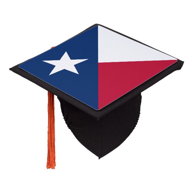 Texas State Flag Graduation Cap Topper (Angled)