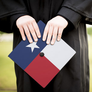 Texas State Flag Graduation Cap Topper