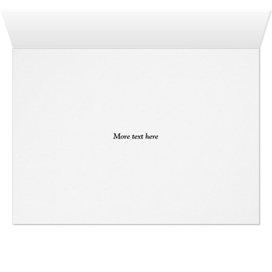 Texas state flag greeting card with custom text (Inside Horizontal (Bottom))
