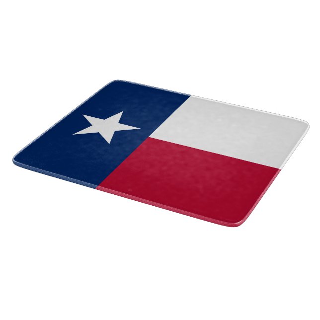Texas state flag - high quality authentic color cutting board (Corner)