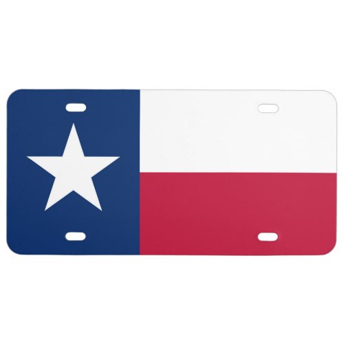 Texas state flag _ high quality authentic color license plate