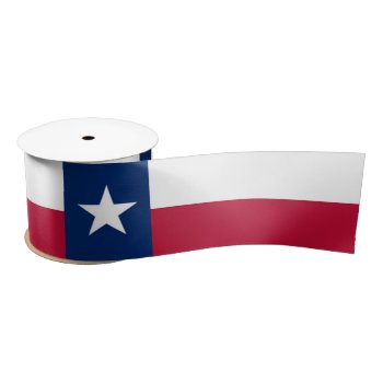 Texas State Flag - High Quality Authentic Color Satin Ribbon by Lonestardesigns2020 at Zazzle