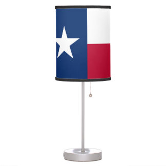 Texas state flag - high quality authentic color table lamp