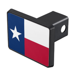 Texas state flag - high quality authentic color tow hitch cover