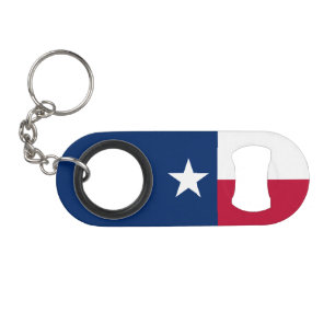 Texas State Flag Keychain Bottle Opener
