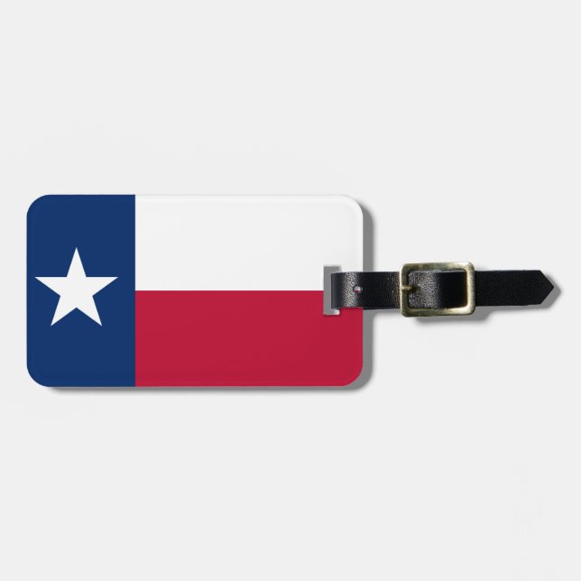 Texas State Flag Luggage Tag (Front Horizontal)