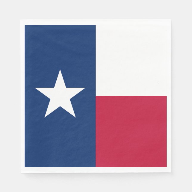 Texas State Flag Napkins (Front)