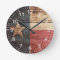 Texas State Flag on Old Wood Grain