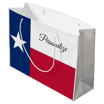 Texas State Flag Personalized Gift Bags by iprint at Zazzle