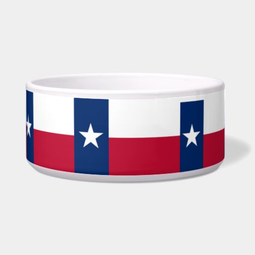 Texas State Flag Pet Bowl