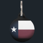 Texas state flag pet tag for your dog or cat<br><div class="desc">Texas state flag pet tag for your dog or cat. Customizable label with personalized pet name and phone number. Simple way to retrieve your animal pet. Presents for new pet owner,  dog walker,  pet rescue service,  etc. Vintage Texan flag.</div>