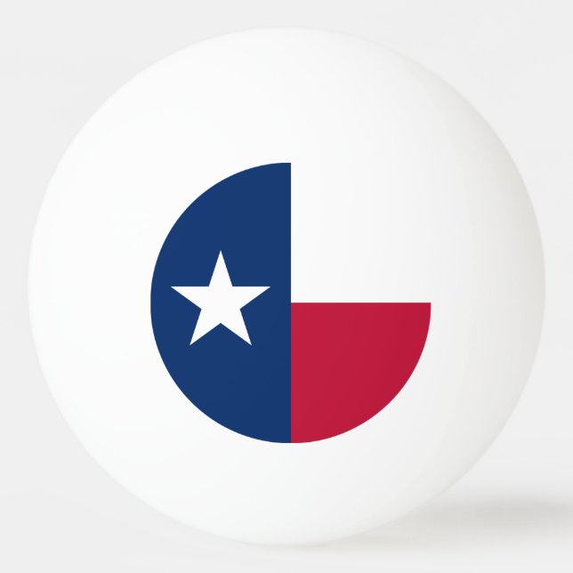 Texas State Flag Ping Pong Ball (Front)
