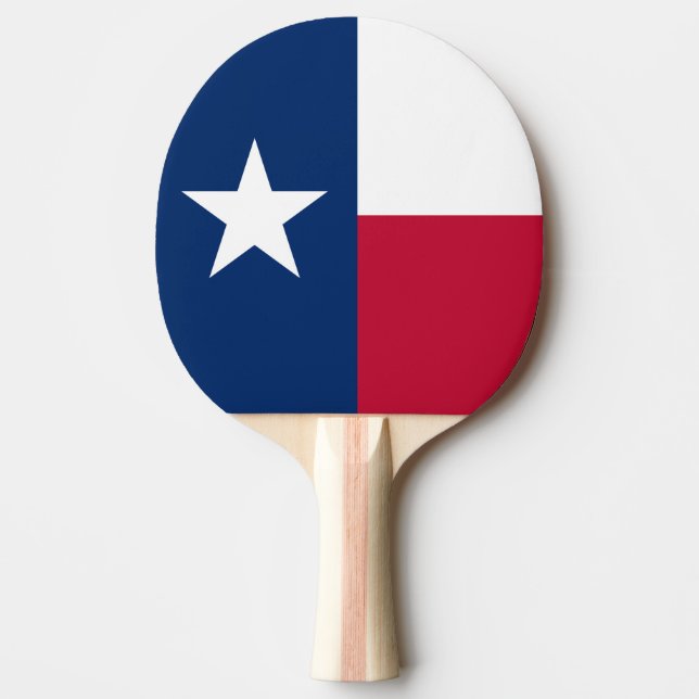 Texas State Flag Ping-Pong Paddle (Front)