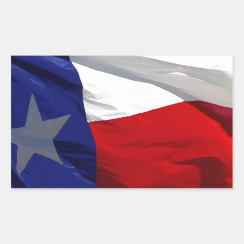 Texas State Flag Rectangular Sticker