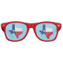 Texas State Flag Red, White, and Blue Retro Sunglasses
