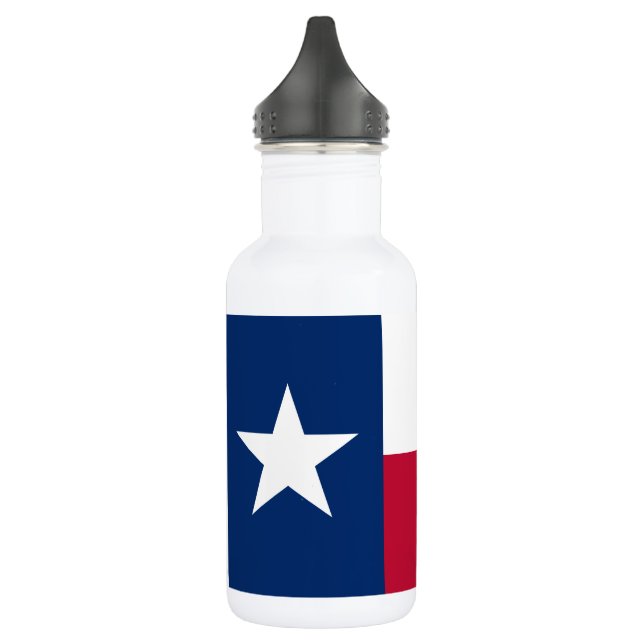 Texas State Flag Stainless Steel Water Bottle (Left)