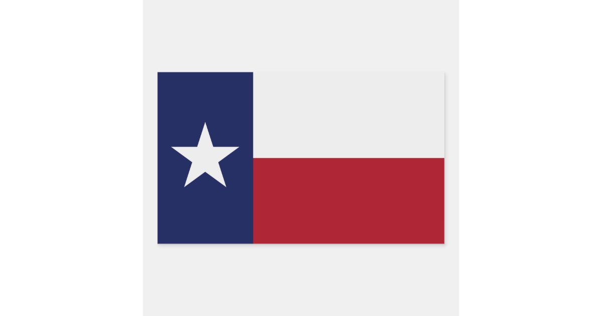 Texas State Flag Sticker Zazzle 4294