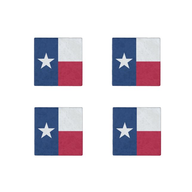 Texas State Flag Stone Magnet (Front)