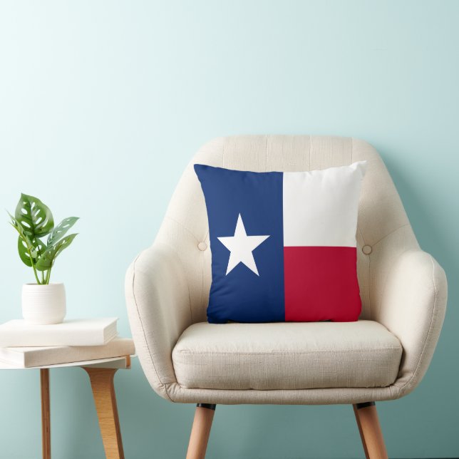Texas State Flag Throw Pillow (Chair)