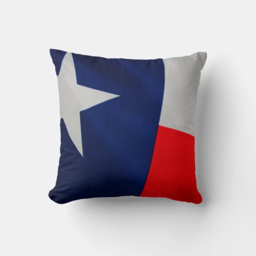 Texas State Flag Throw Pillow